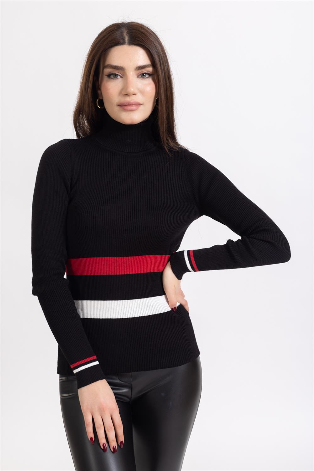 Ms Bayan Balıkçı U.Kol Kazak SİYAH