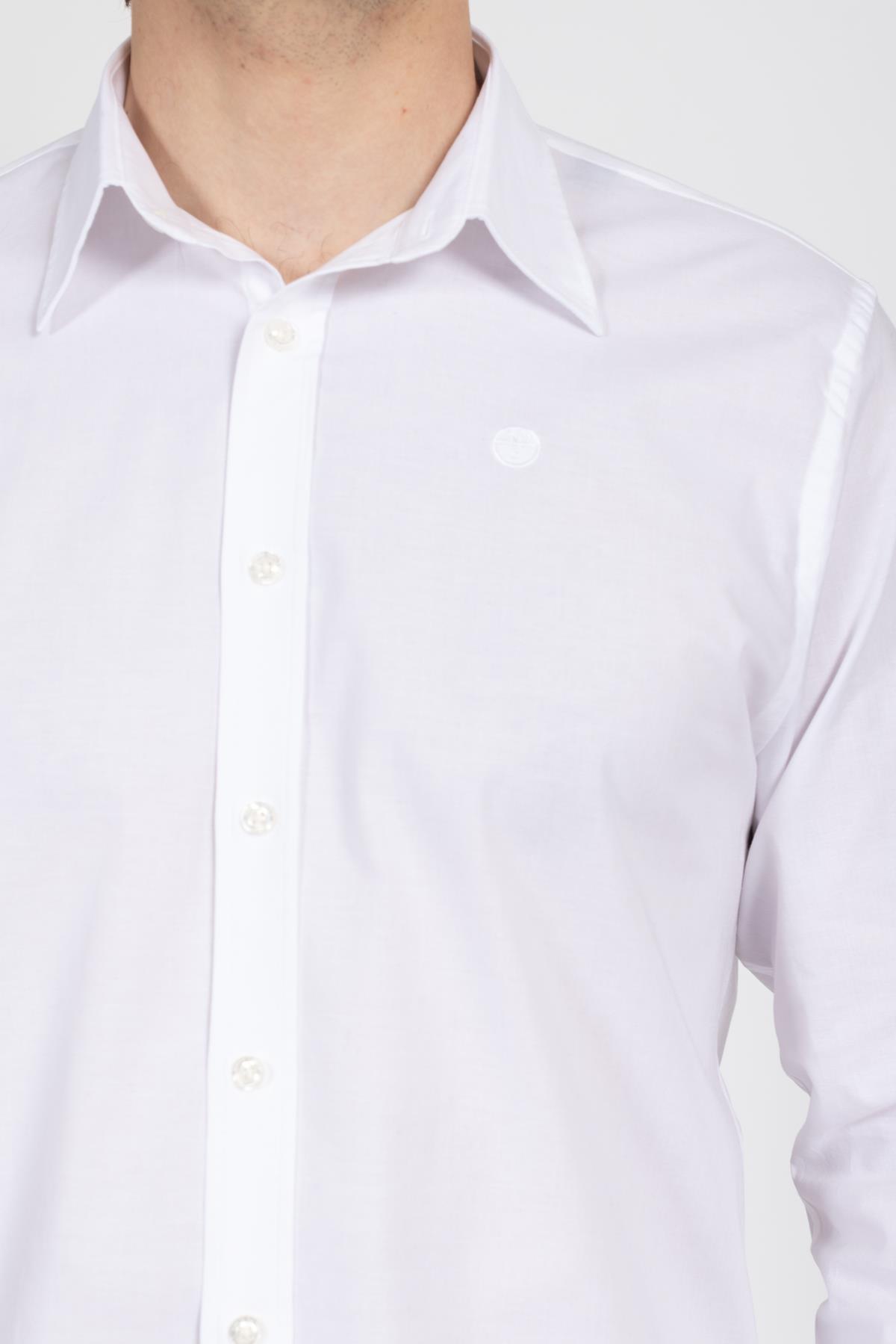 North Saıls Erkek U.kol Gömlek 24y Kso Beyaz