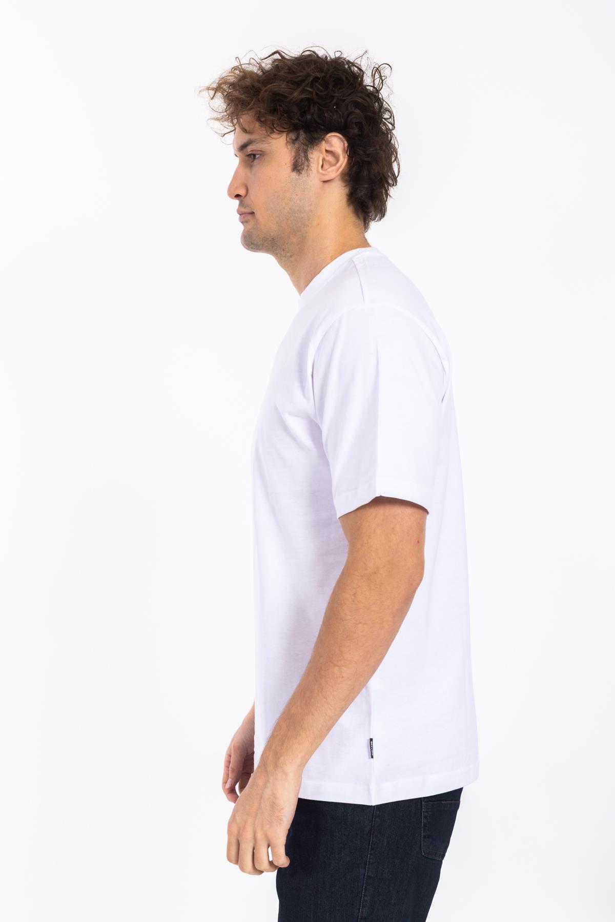 Only Erkek O Yaka Kalın K.Kol Tshırt 99019 25y Mg Beyaz