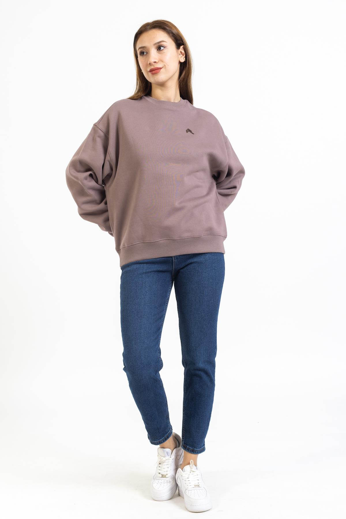 Onr Unisex O Yaka U.Kol Sweat 23k Ae KAHVE