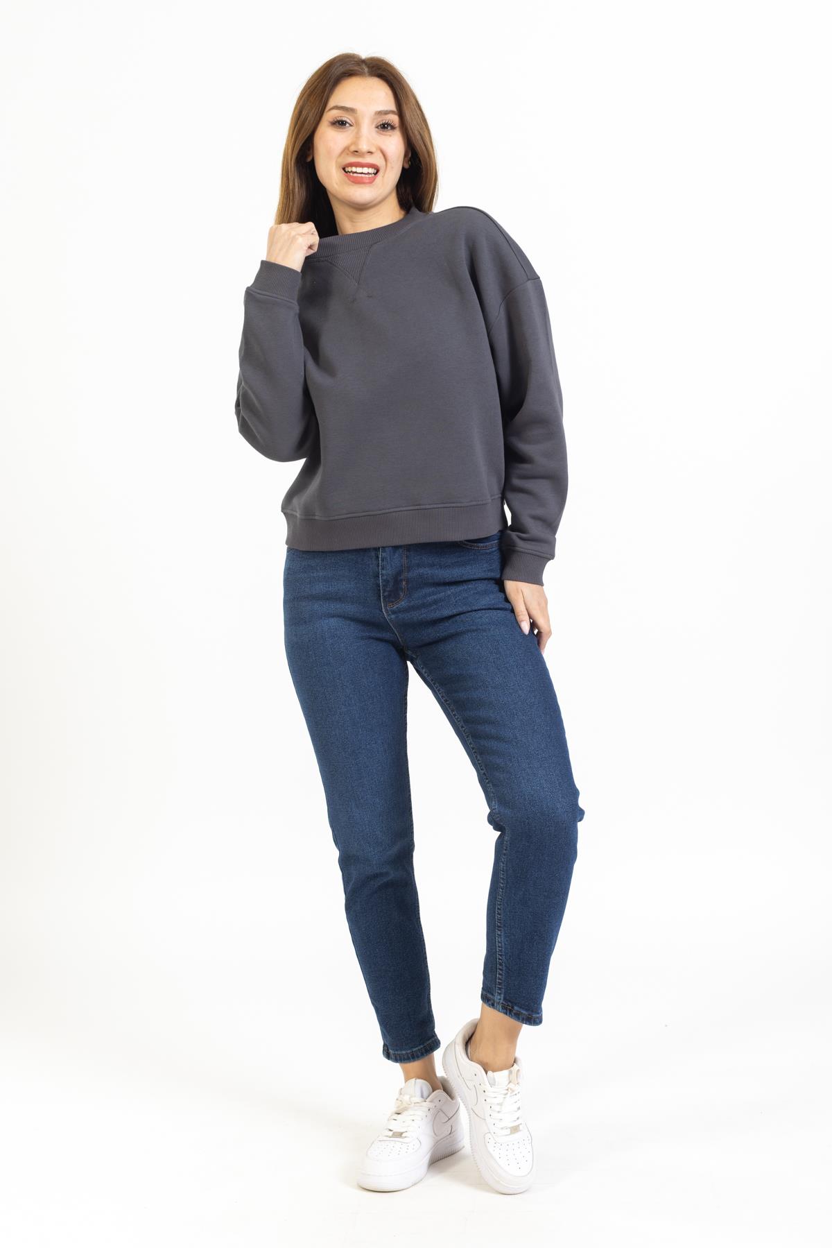 Onr Unisex O Yaka U.Kol Sweat 23k Ae FÜME