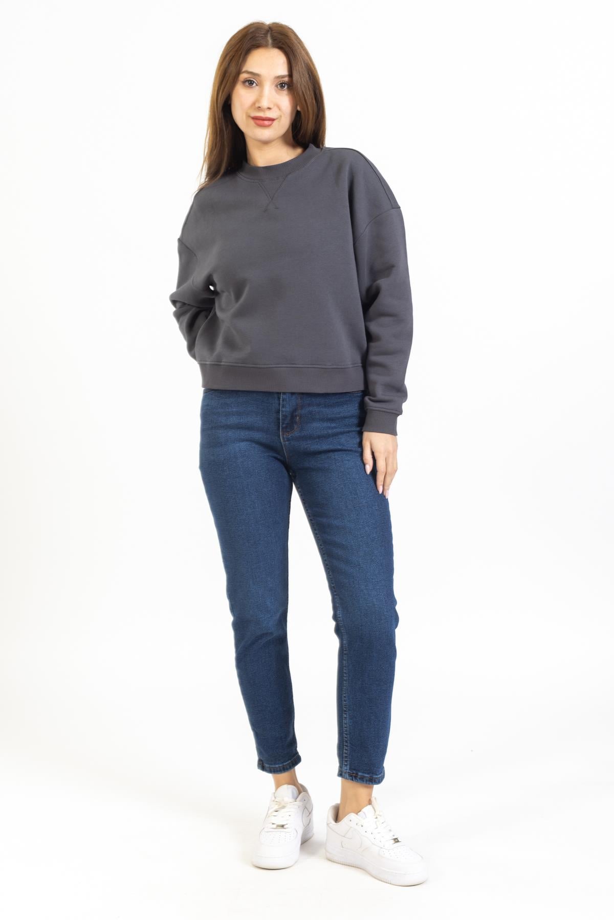 Onr Unisex O Yaka U.Kol Sweat 23k Ae FÜME