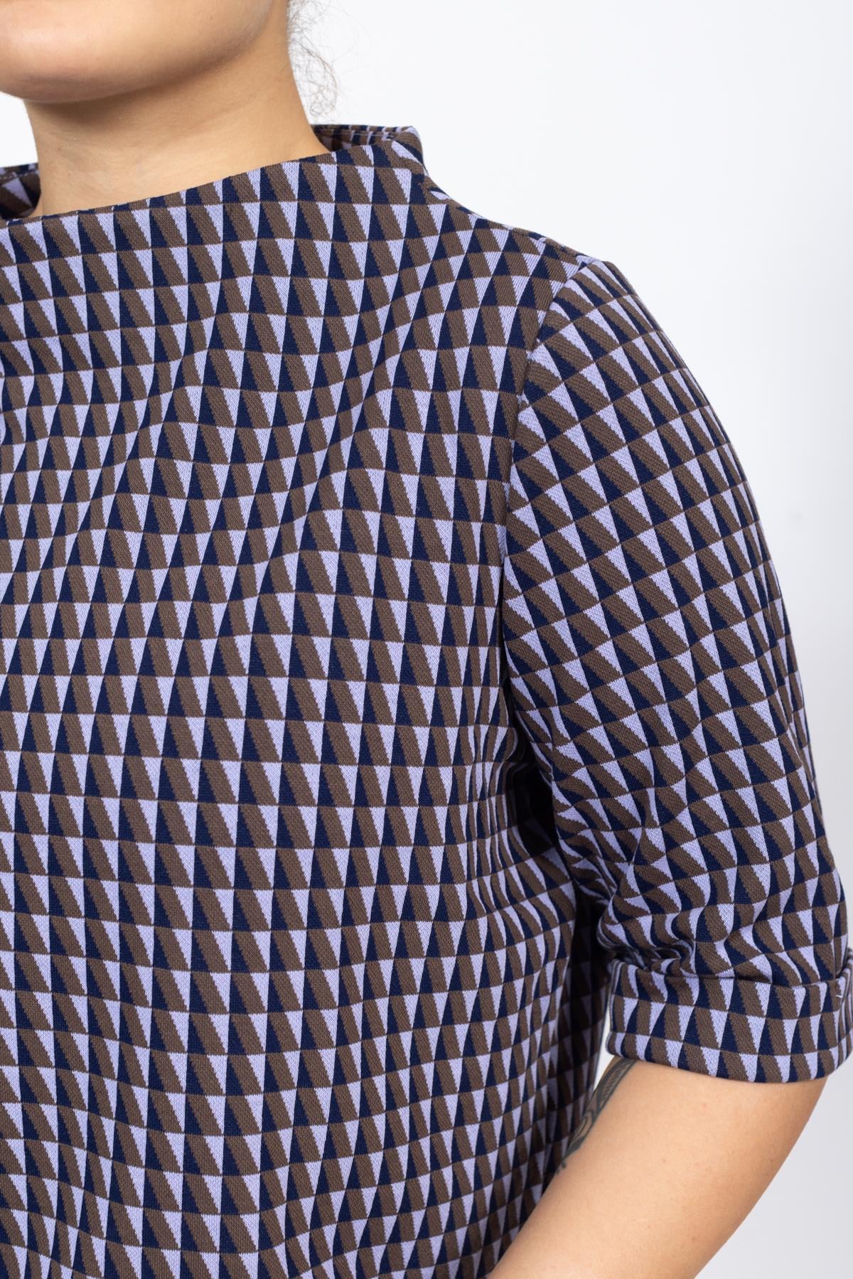 Opus Kadın O Yaka K.Kol Sweat 24k Ptk Mavi Kahve