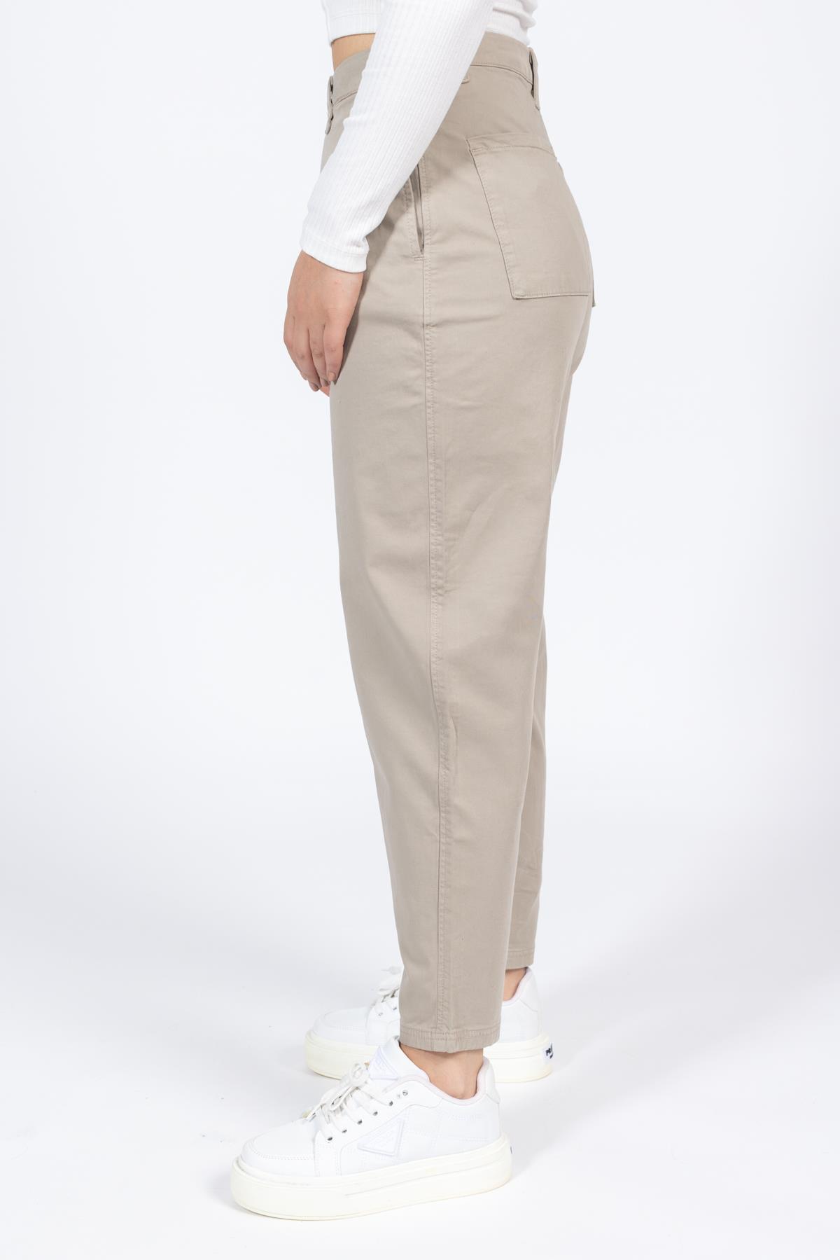 Reserved Gabardin Kanvas Pantolon 24y kso KREM