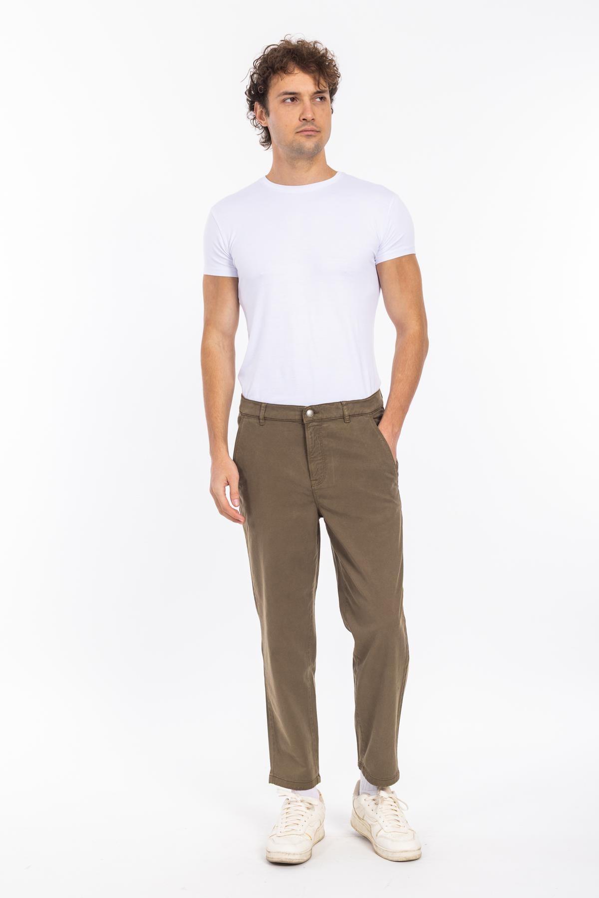 Thom Unisex Hose Kanvas Pantolon 25y Ymz HAKİ YEŞİL