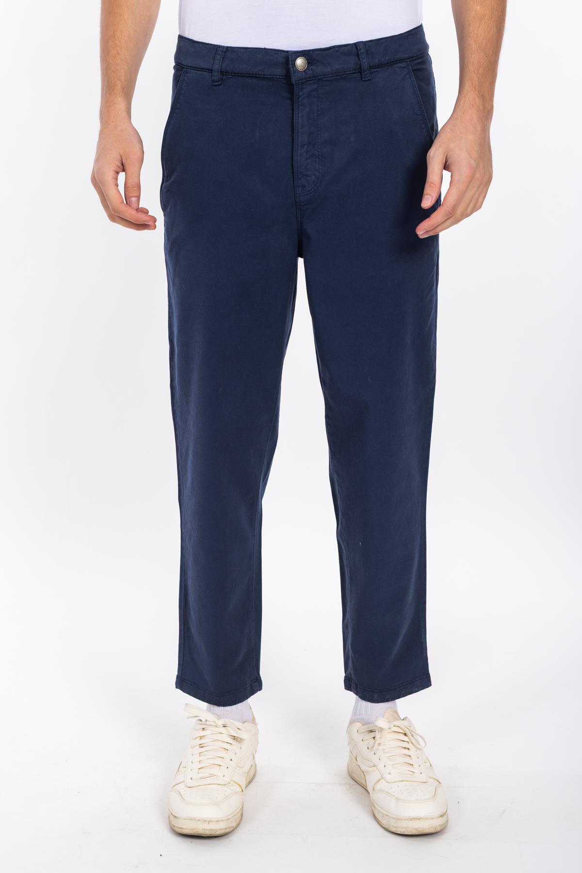 Thom Unisex Hose Kanvas Pantolon 25y Ymz LACİVERT