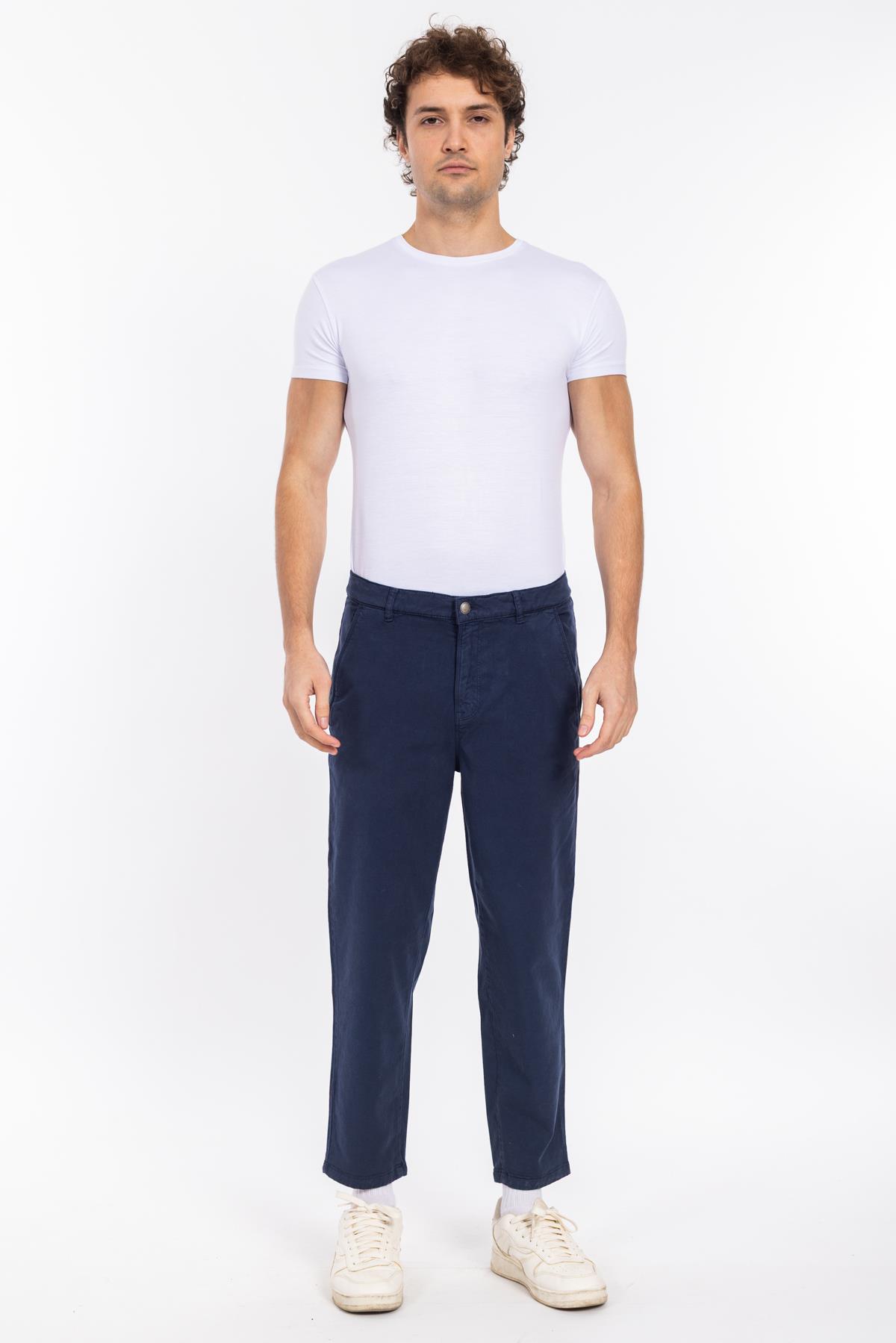 Thom Unisex Hose Kanvas Pantolon 25y Ymz LACİVERT