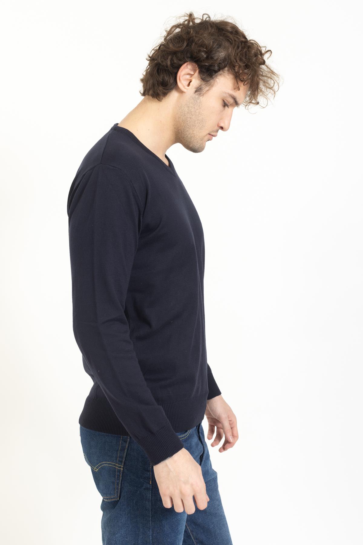 Vs Erkek V Yaka Kazak 22 16 Trk 23k LACİVERT