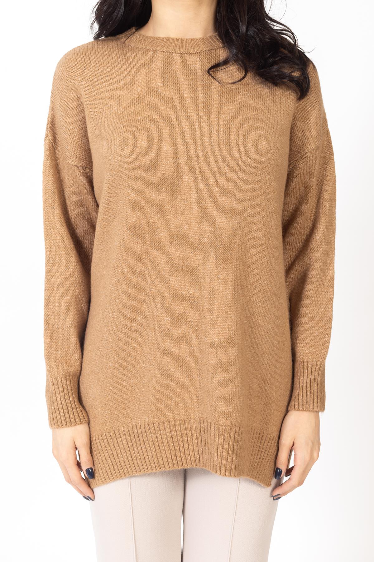 Vs Kadın O Yaka Triko Kazak 20 433 Emy 23k CAMEL