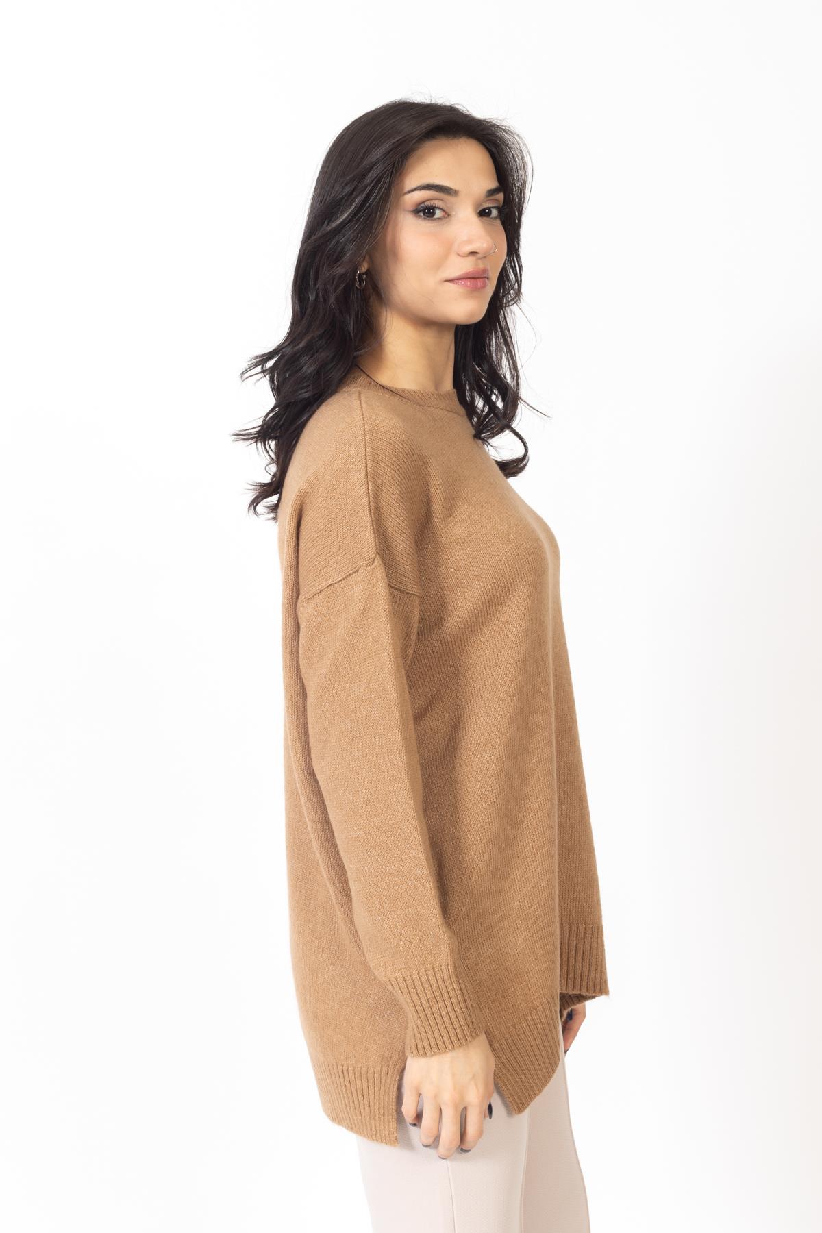 Vs Kadın O Yaka Triko Kazak 20 433 Emy 23k CAMEL