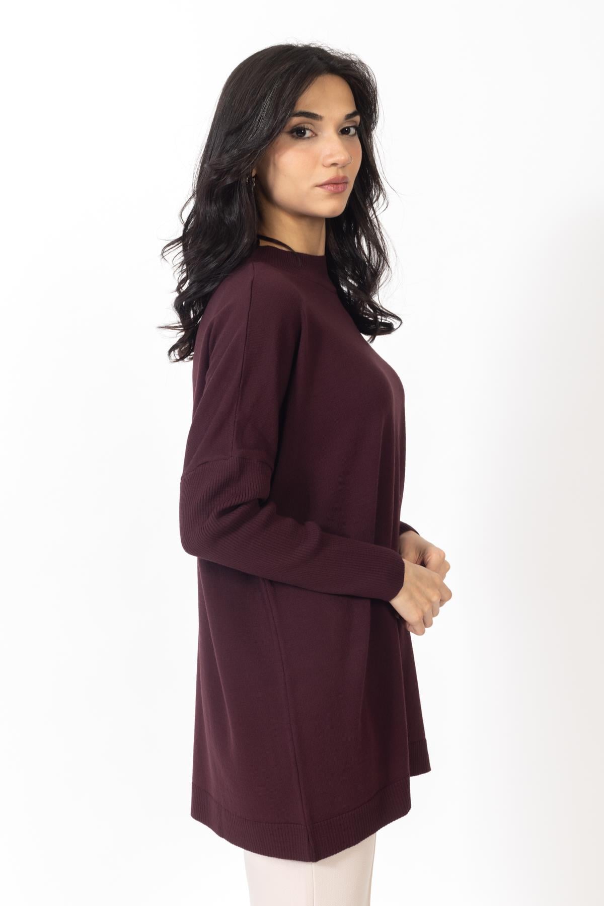 Vs Kadın Yarım Balıkçı Triko Tunik 23 639 Emy 23k KIRMIZI