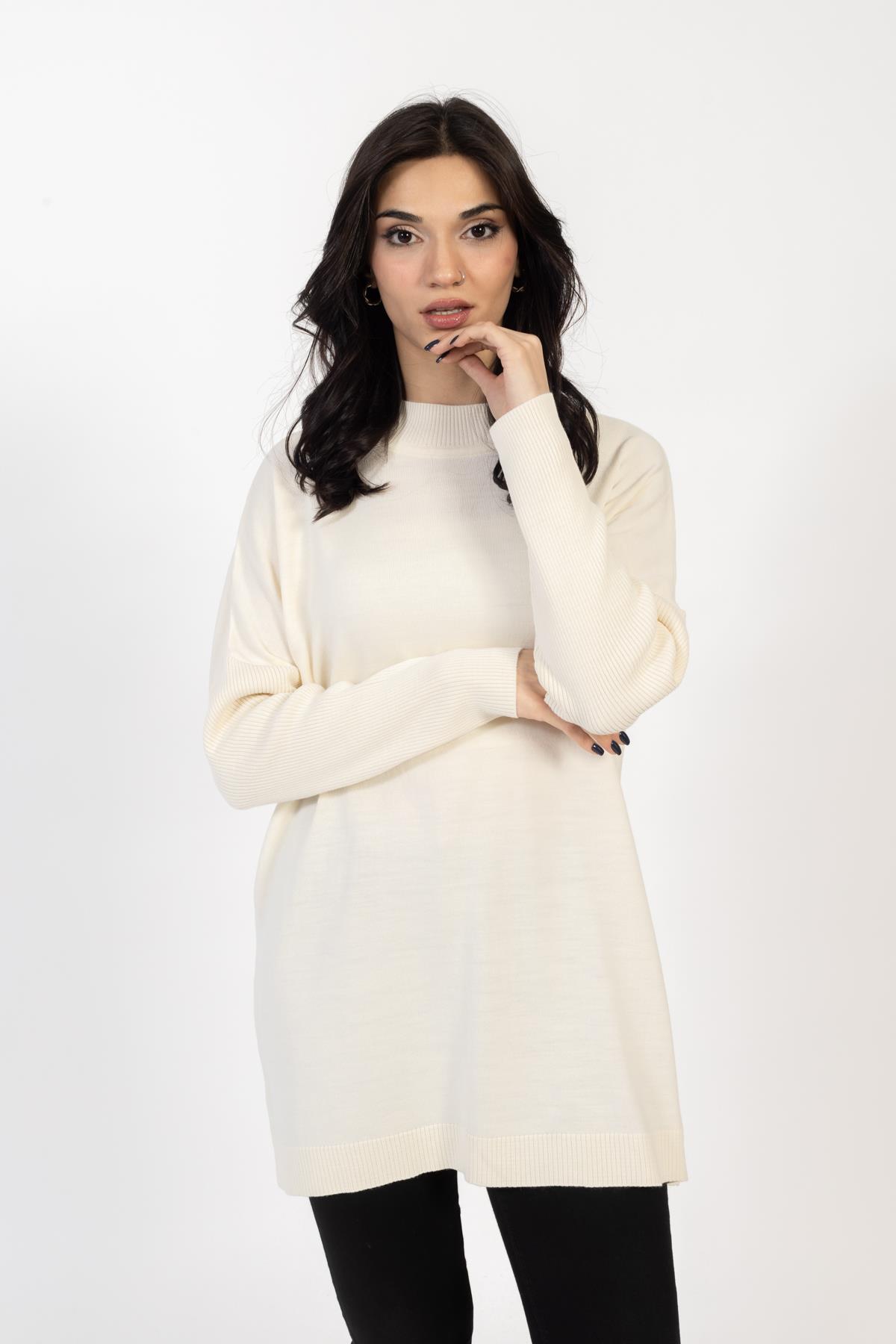 Vs Kadın Yarım Balıkçı Triko Tunik 23 639 Emy 23k TAŞ