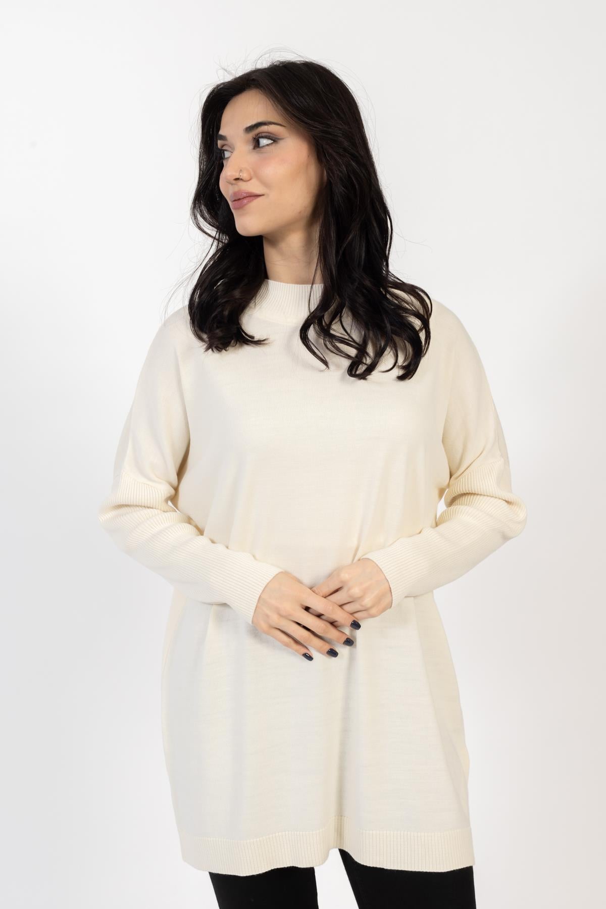 Vs Kadın Yarım Balıkçı Triko Tunik 23 639 Emy 23k TAŞ
