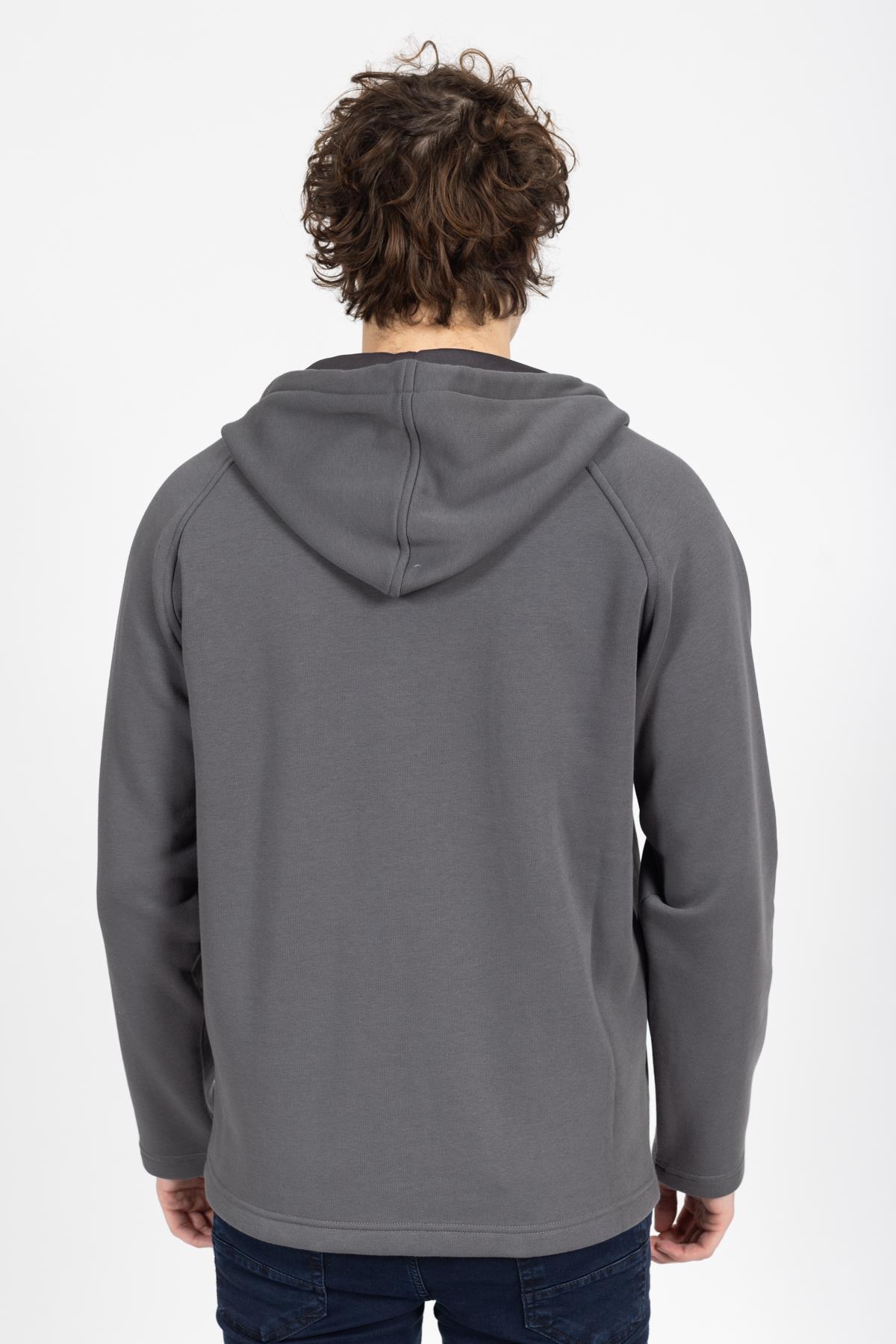Vs Unisex Reglan Tam Fermuarlı Sweat 23k 041 FÜME