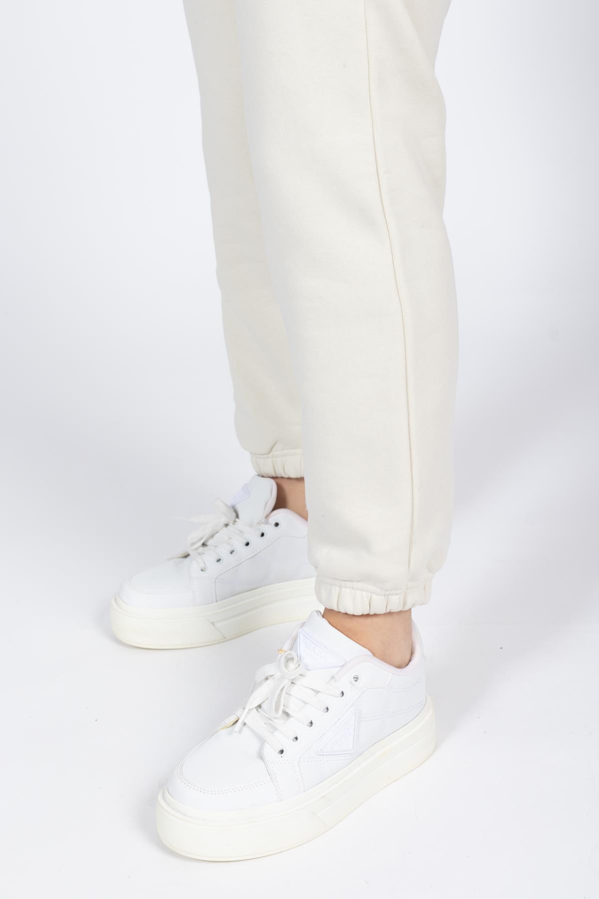 Xc Unisex 3 iplik Eşofman Alt 23y kso Bed. KREM