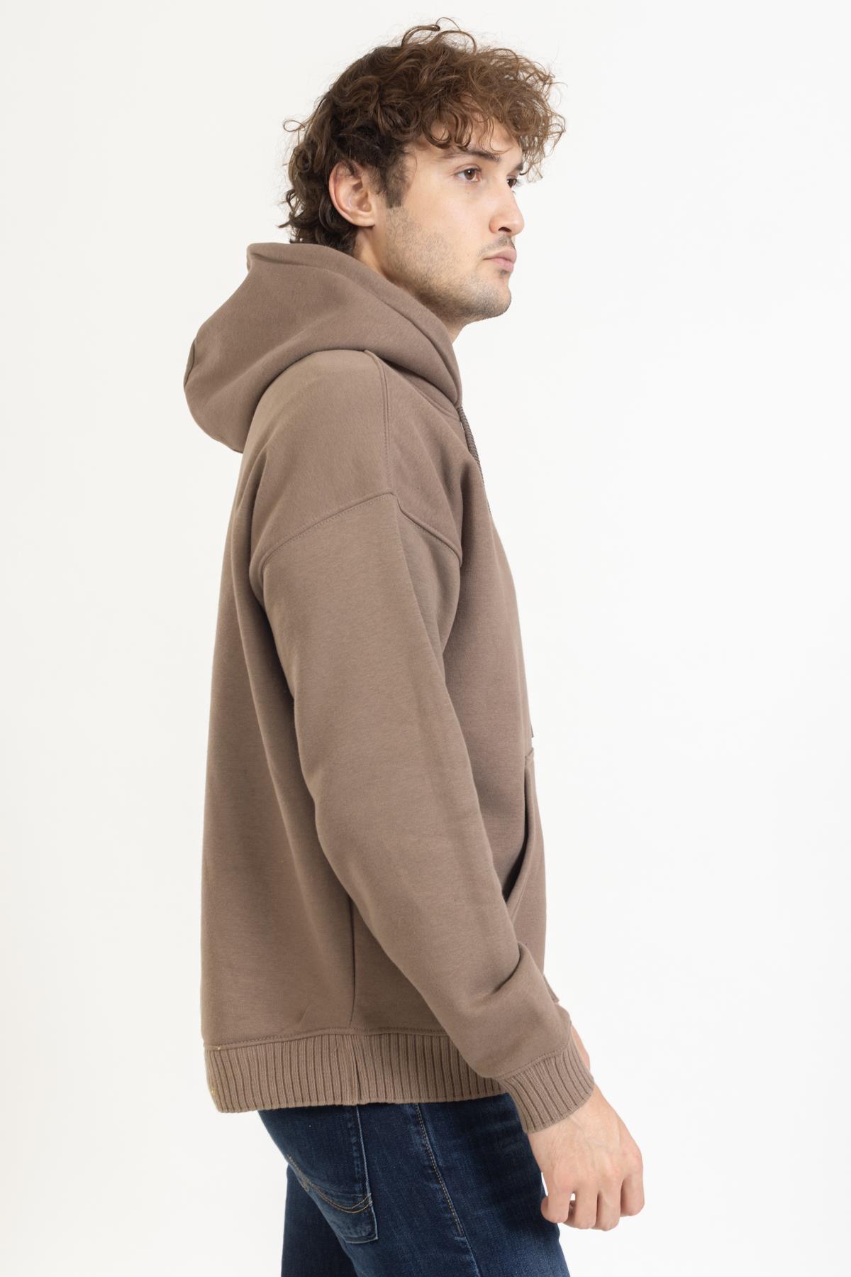 Zra Unisex Kapşonlu U.Kol Sweat 23k Ae S.KAHVE