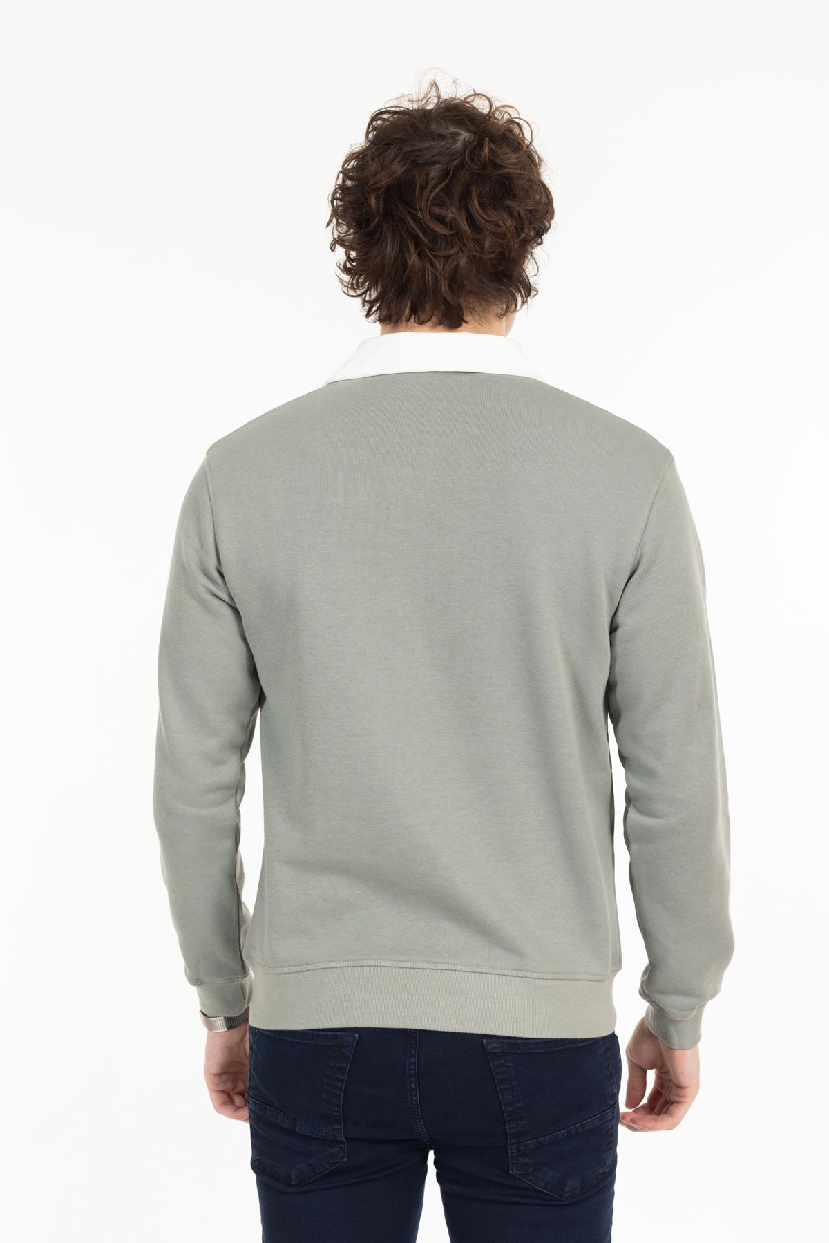 Zra Unisex Polo Yaka U.Kol Sweat 24k Ae ÇAĞLA YEŞİLİ
