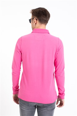 A.s. Baskılı Polo Yaka U.Kol Tshırt PEMBE