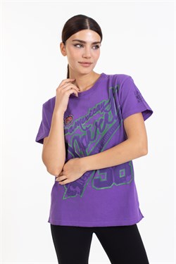 A.s. Baskılı Sıfır Yaka K.Kol Tshırt MOR