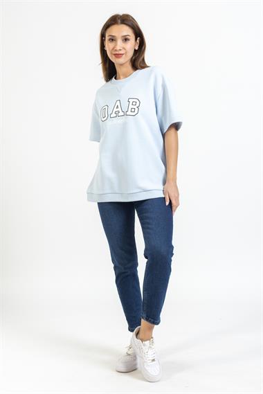 Brs Unisex O Yaka O A B Baskılı K.Kol Sweat 23y Kso MAVİ