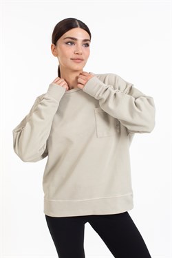 Clo 0 Yaka Uzun Kol Sweat MİNT YEŞİLİ