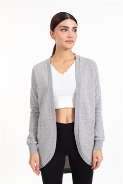 Gp Kadın Cepli Uzun Kol Ceket GRİ