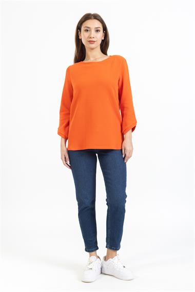 Gw Bayan O Yaka U.Kol Sweat 23k Ptk TURUNCU