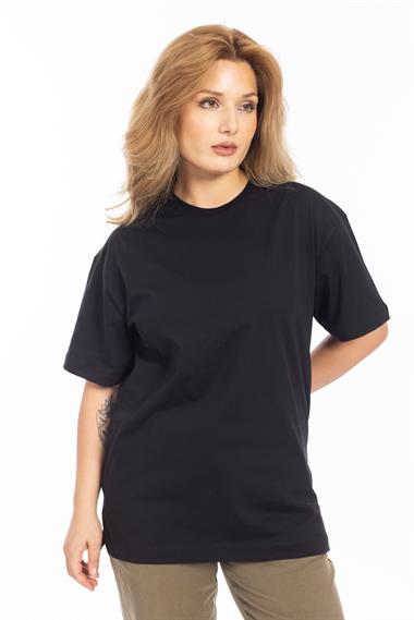 İpk Unisex Düz Basıc K.Kol Tshırt 25y Cu SİYAH