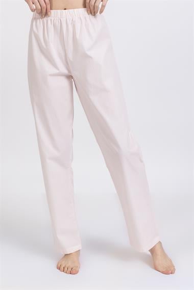Ja Unisex Dokuma Tek Alt Beyaz Pembe Pöti Kareli