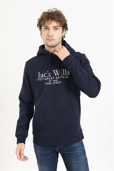 Jack Wılls Unisex Kapşonlu U.Kol Sweat 23y kso LACİVERT