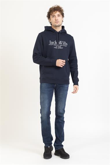 Jack Wılls Unisex Kapşonlu U.Kol Sweat 23y kso LACİVERT