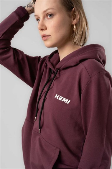 Kemı Bayan Kapşonlu Sweat 26k Kmı BORDO