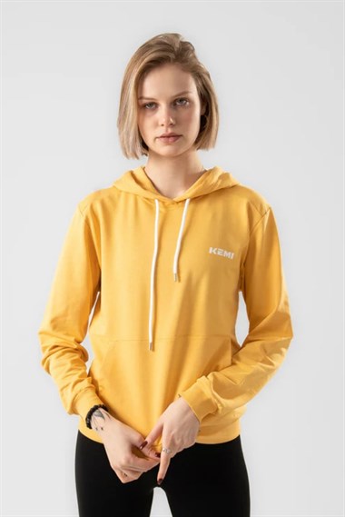 Kemı Bayan Kapşonlu Sweat 26k Kmı SARI