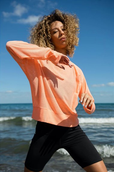 Kemı Bayan O Yaka Fileli U.Kol Tshırt 26y Kmı PEMBE