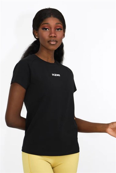 Kemı Bayan O Yaka K.Kol Tshırt 26y Kmı SİYAH