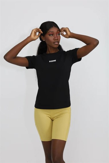 Kemı Bayan O Yaka K.Kol Tshırt 26y Kmı SİYAH