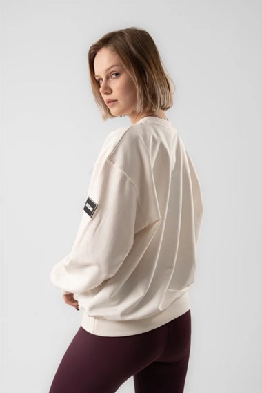 Kemı Bayan O Yaka Sweat 26k Kmı KREM