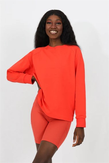 Kemı Bayan O Yaka Sweat 26k Kmı TURUNCU