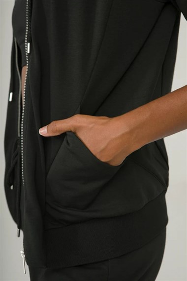 Kemı Bayan Tam Fer. Kapş.Sweat 26k Kmı SİYAH