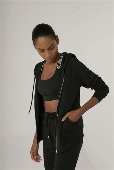 Kemı Bayan Tam Fer. Kapş.Sweat 26k Kmı SİYAH