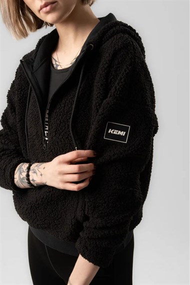 Kemı Bayan Yarım Fer.Pelüş Sweat 26y Kmı SİYAH