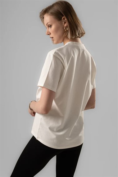 Kemı Unisex O Yaka K.Kol Tshırt 26y Kmı KREM