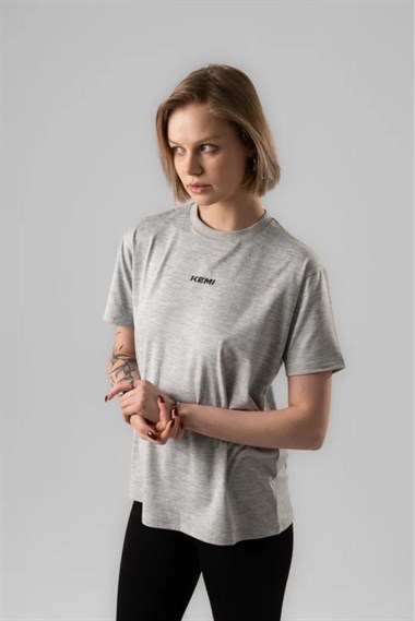 Kemı Unisex O Yaka K.Kol Tshırt 26y Kmı GRİ