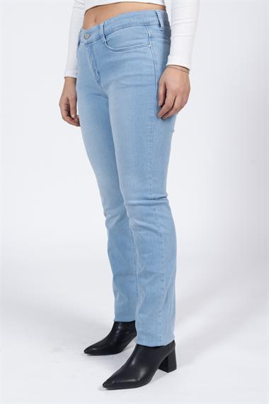 Mac Kadın Kot Dream Boru Paça Pantolon 22k Ae Açık Mavi d491
