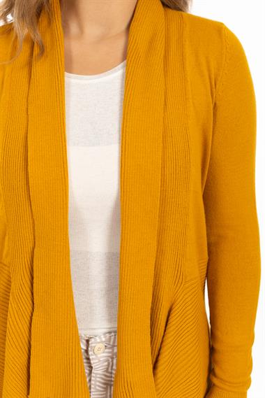 Ms Kadın Örme İnce Hırka Tpş int SARI