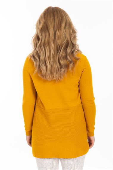 Ms Kadın Örme İnce Hırka Tpş int SARI