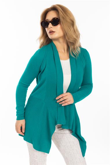 Ms Kadın Örme İnce Hırka Tpş int YEŞİL