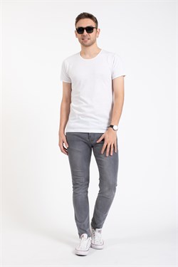 Msrl 0 Yaka Basıc K. Kol Tshırt Beyaz