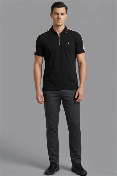 Nxt Erkek Polo Yaka K.Kol Tshırt 20y Kso SİYAH