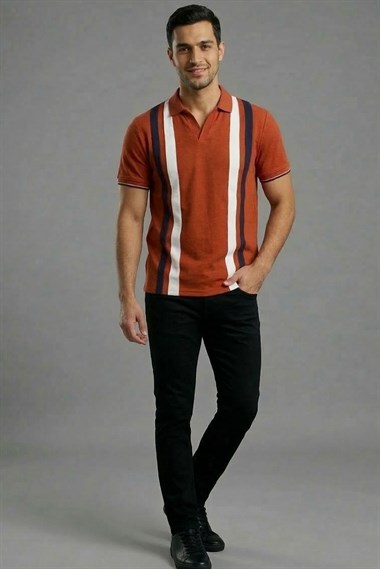 Nxt Erkek Polo Yaka K.Kol Tshırt 20y Kso TURUNCU